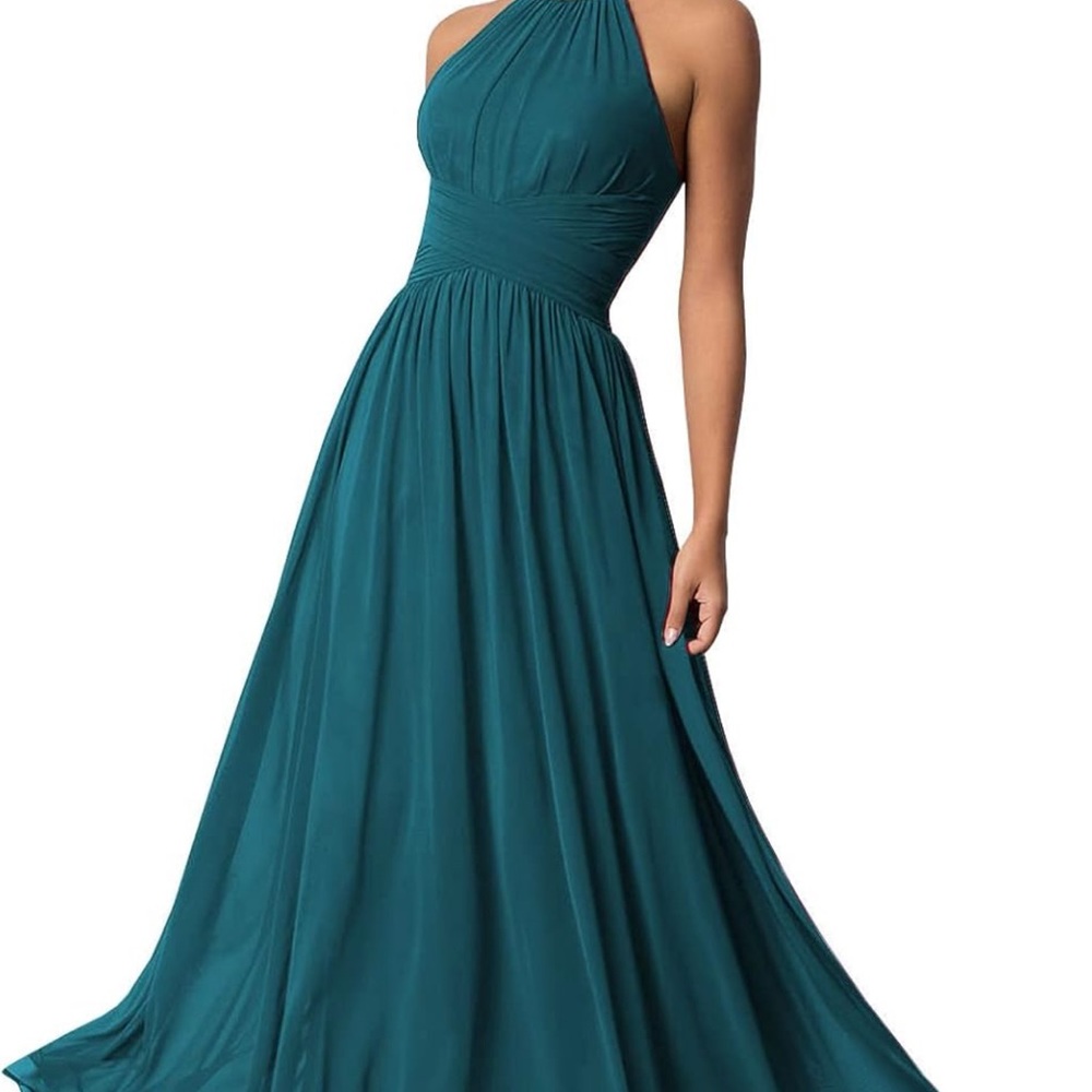 NWOT Chiffon halter bridesmaid dress